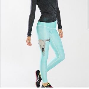 Teeki blue/green antler leggings